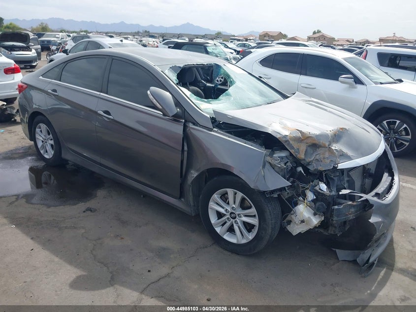 2014 Hyundai Sonata VIN 5NPEB4AC9EH914130 IAAI salvage auction — RIGHT FRONT, Salvage (Arizona), sold $450 on 2026-08-03 (photo 1)