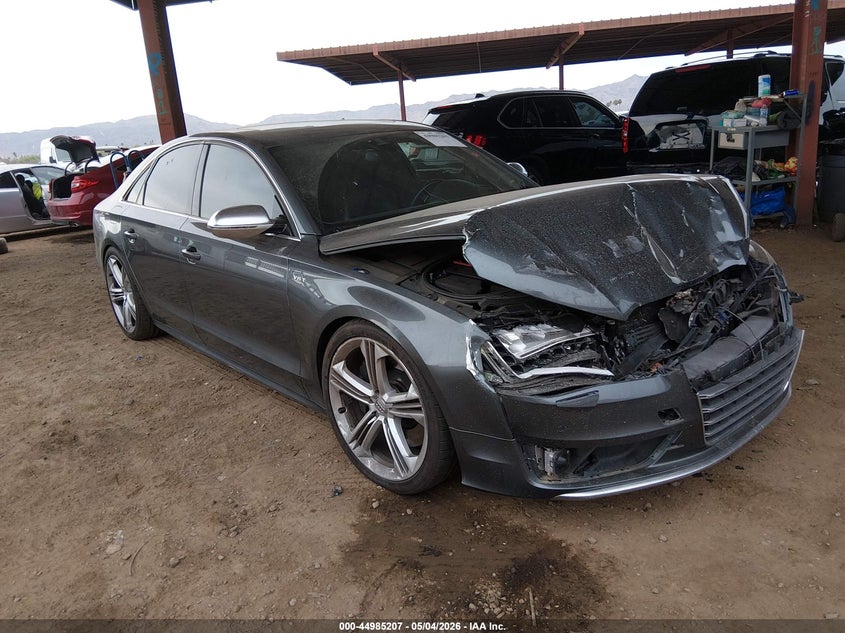 2013 Audi S8 VIN WAUD2AFD1DN027421 IAAI salvage auction — FRONT END, Salvage (Arizona), sold $2,550 on 2026-07-14 (photo 1)