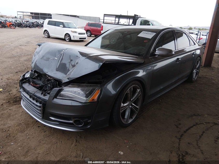 2013 Audi S8 VIN WAUD2AFD1DN027421 IAAI salvage auction — FRONT END, Salvage (Arizona), sold $2,550 on 2026-07-14 (photo 2)