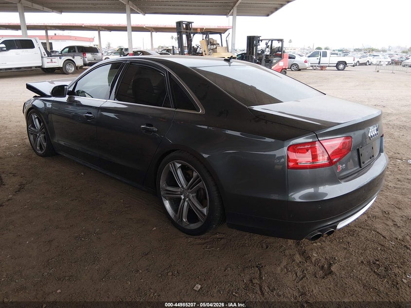 2013 Audi S8 VIN WAUD2AFD1DN027421 IAAI salvage auction — FRONT END, Salvage (Arizona), sold $2,550 on 2026-07-14 (photo 3)