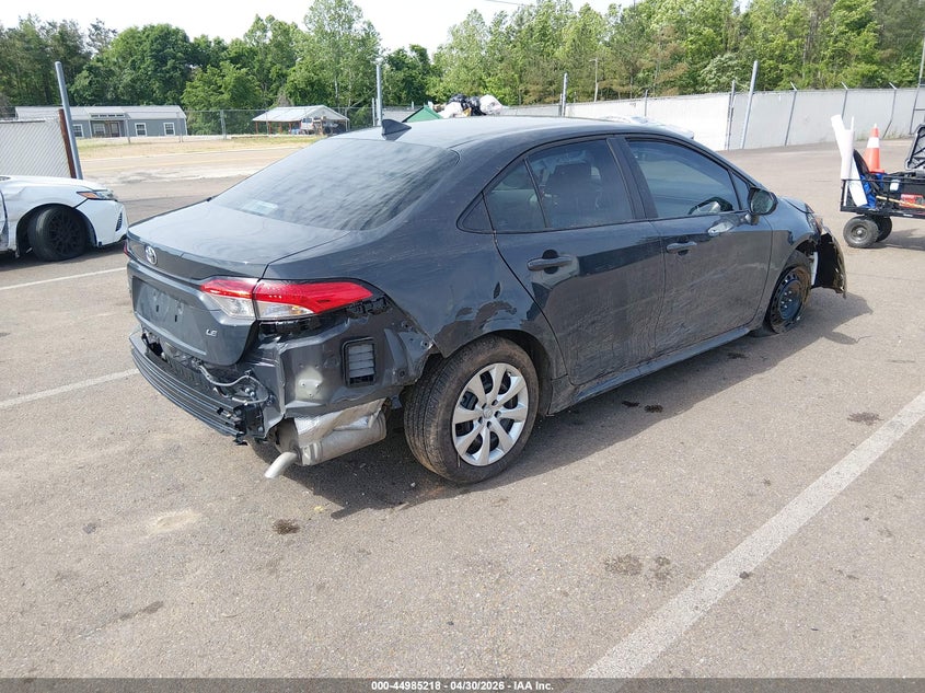 2026 Toyota Corolla VIN 5YFB4MDEXTP381750 IAAI salvage auction — FRONT & REAR, Salvage (Mississippi), sold $4,750 on 2026-07-23 (photo 4)