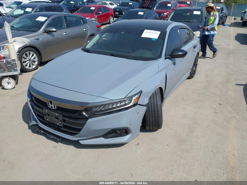2022 Honda Accord VIN 1HGCV1F44NA108669 IAAI salvage auction — SIDE, Salvage (California), sold $6,600 on 2026-07-10 (photo 2)