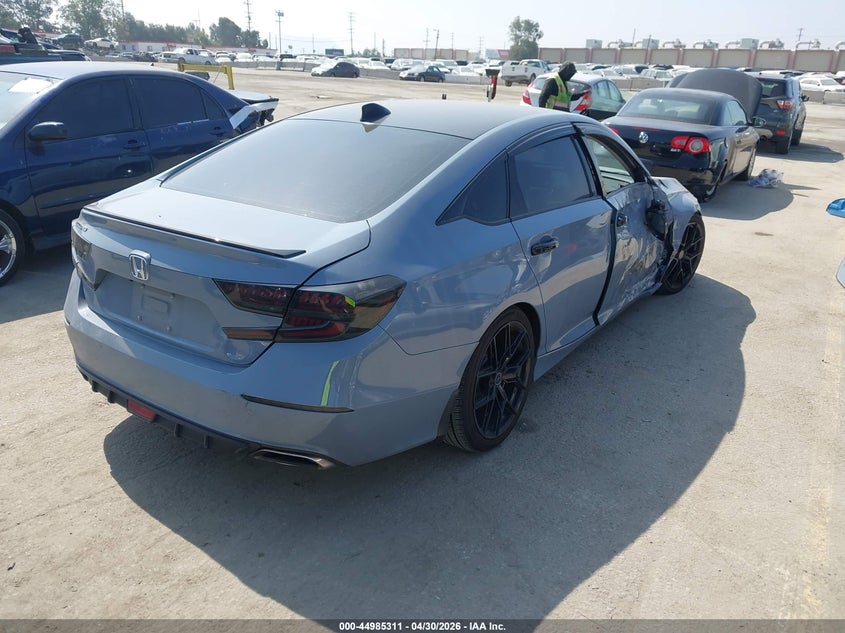 2022 Honda Accord VIN 1HGCV1F44NA108669 IAAI salvage auction — RIGHT SIDE, Salvage (California), sold $8,075 on 2026-07-29 (photo 4)
