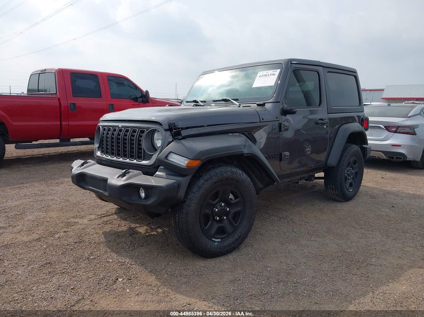 2025 Jeep Wrangler / VIN 1C4PJXAN9SW594568 IAAI salvage auction — FRONT END, Original (Texas), sold $10,600 on 2026-07-11 (photo 2)