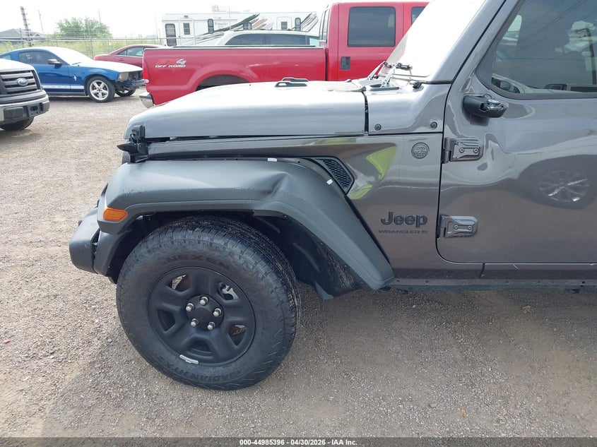 2025 Jeep Wrangler / VIN 1C4PJXAN9SW594568 IAAI salvage auction — FRONT END, Original (Texas), sold $10,600 on 2026-07-11 (photo 6)