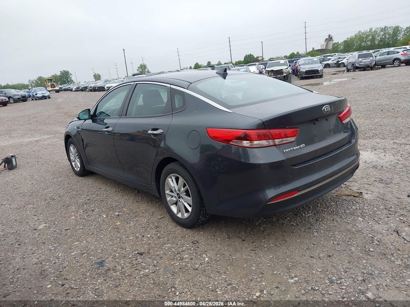2016 Kia Optima VIN KNAGT4L37G5110685 IAAI salvage auction — NORMAL WEAR, Salvage (Texas), sold $425 on 2026-07-29 (photo 3)