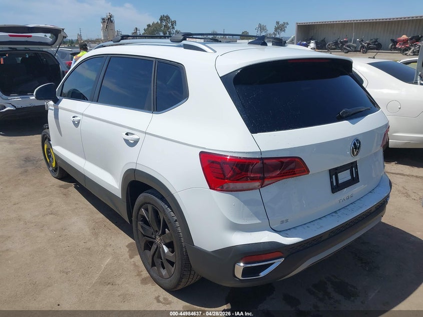 2024 Volkswagen Taos VIN 3VVEX7B21RM106526 IAAI salvage auction — FRONT END, Salvage Title, sold $8,100 on 2026-07-15 (photo 3)