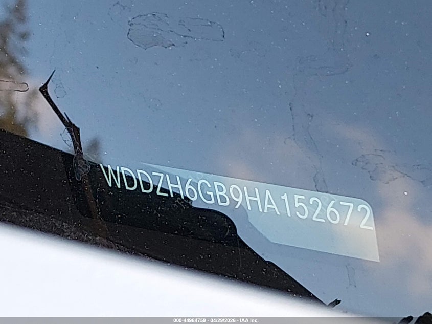 2017 Mercedes-benz E-klasse VIN WDDZH6GB9HA152672 IAAI salvage auction — FRONT END, Salvage Title, sold $4,450 on 2026-07-29 (photo 9)