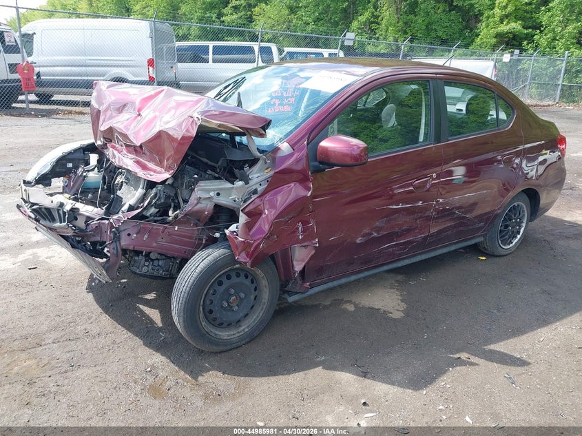 2020 Mitsubishi Mirage VIN ML32F3FJ8LHF06499 IAAI salvage auction — FRONT END, Salvage - Greater Than 75% (Maryland), sold $475 on 2026-07-07 (photo 2)