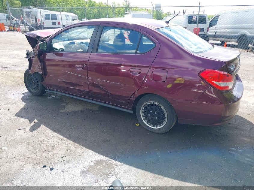 2020 Mitsubishi Mirage VIN ML32F3FJ8LHF06499 IAAI salvage auction — FRONT END, Salvage - Greater Than 75% (Maryland), sold $475 on 2026-07-07 (photo 3)