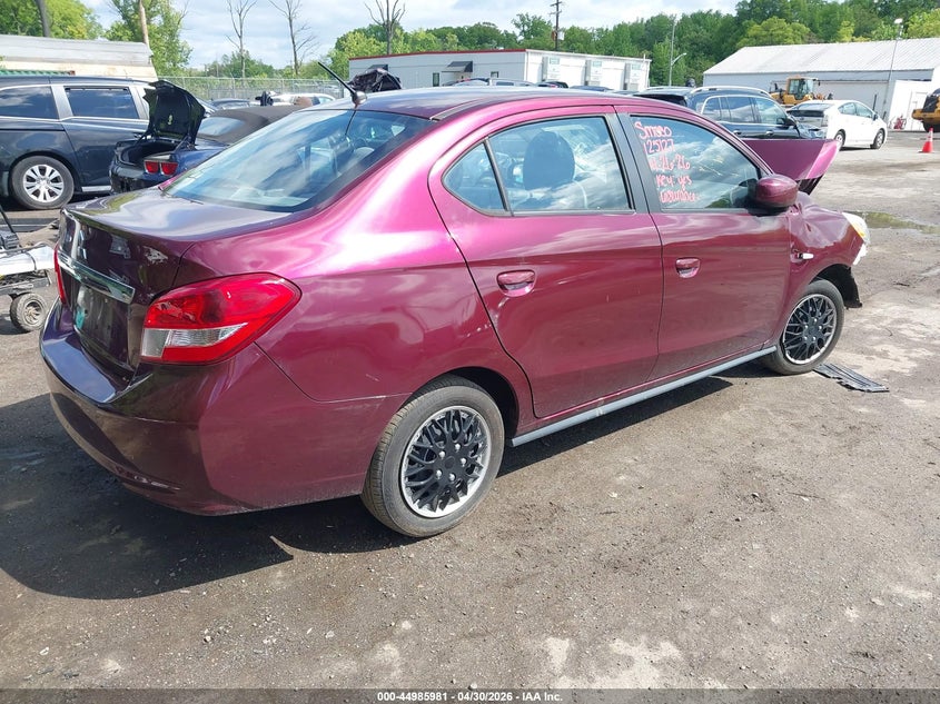 2020 Mitsubishi Mirage VIN ML32F3FJ8LHF06499 IAAI salvage auction — FRONT END, Salvage - Greater Than 75% (Maryland), sold $475 on 2026-07-07 (photo 4)