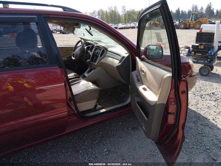 2007 Toyota Highlander VIN JTEEP21A870193881 IAAI salvage auction — FRONT & REAR, Bill Of Sale (Washington), sold $450 on 2026-07-08 (photo 5)
