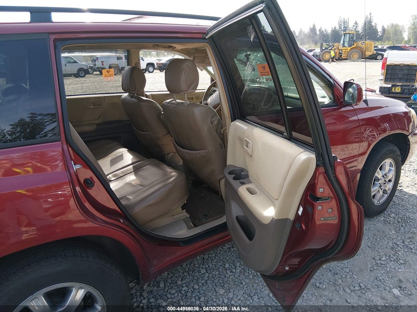 2007 Toyota Highlander VIN JTEEP21A870193881 IAAI salvage auction — FRONT & REAR, Bill Of Sale (Washington), sold $450 on 2026-07-08 (photo 8)