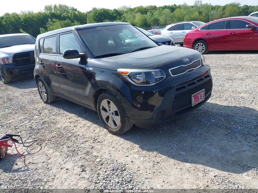 2016 Kia Soul VIN KNDJN2A23G7284405 IAAI salvage auction — LEFT SIDE, Salvage (Ohio), sold $1,000 on 2026-07-08 (photo 1)