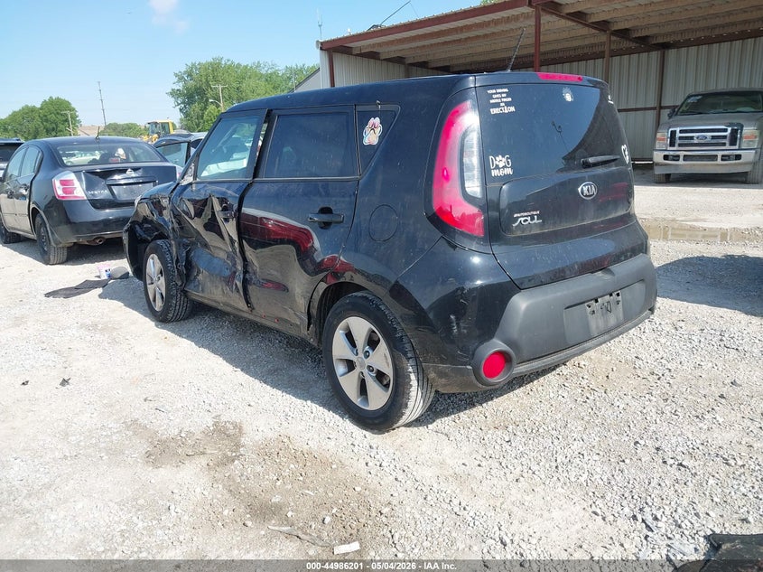 2016 Kia Soul VIN KNDJN2A23G7284405 IAAI salvage auction — LEFT SIDE, Salvage (Ohio), sold $1,000 on 2026-07-08 (photo 3)
