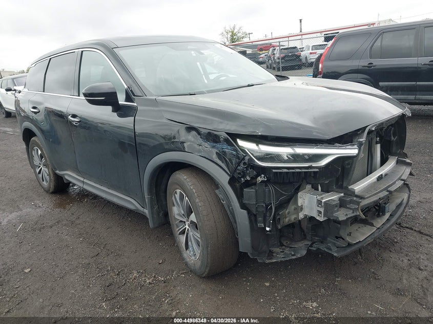 2024 Infiniti Qx60 VIN 5N1DL1ES8RC347592 IAAI salvage auction — FRONT END, Salvage (New Jersey), sold $8,700 on 2026-07-27 (photo 1)