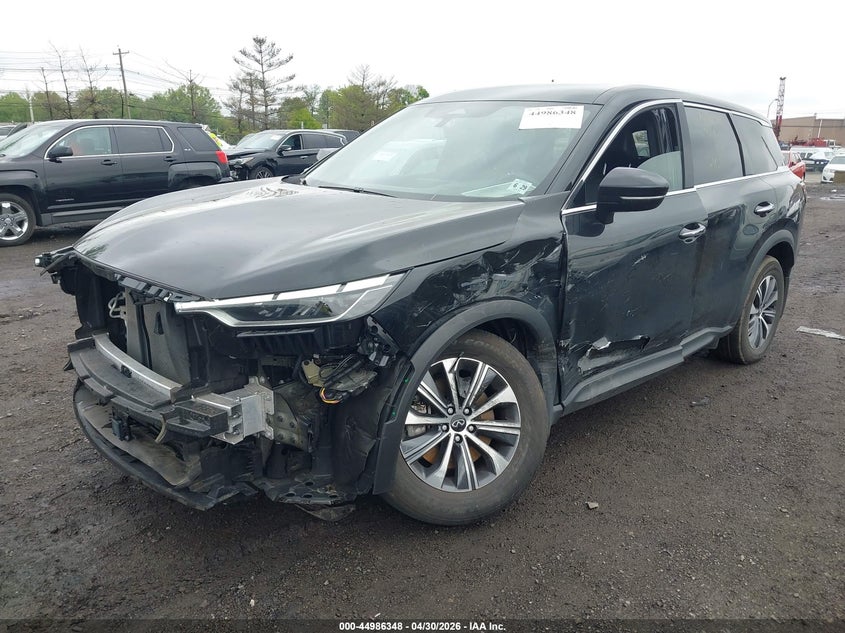 2024 Infiniti Qx60 VIN 5N1DL1ES8RC347592 IAAI salvage auction — FRONT END, Salvage (New Jersey), sold $8,700 on 2026-07-27 (photo 2)