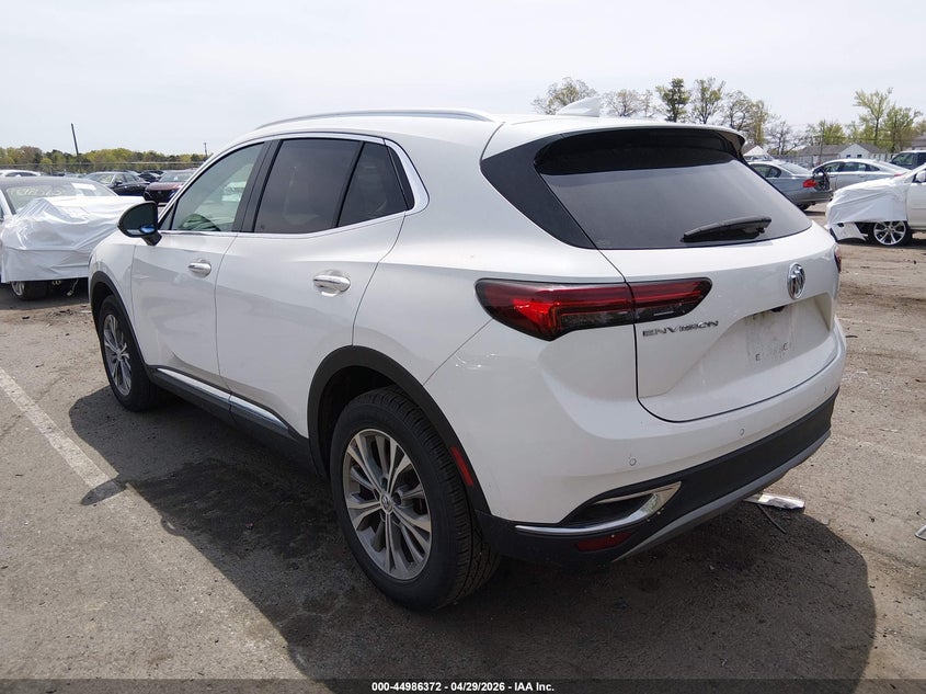 2022 Buick Envision VIN LRBAZLR42ND166505 IAAI salvage auction — FRONT END, Wait Title, sold $4,500 on 2026-07-12 (photo 3)