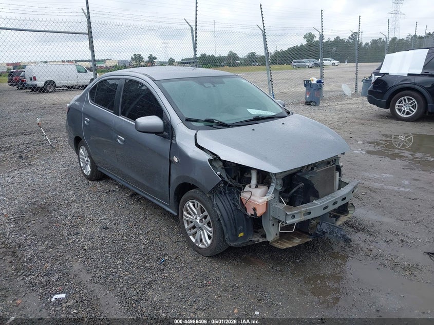 2021 Mitsubishi Mirage VIN ML32FUFJ7MHF01849 IAAI salvage auction — FRONT END, Salvage (Georgia), sold $1,500 on 2026-07-09 (photo 1)