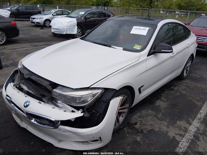 2014 BMW 3er VIN WBA3X5C58ED556745 IAAI salvage auction — FRONT END, Salvage (New Jersey), sold $700 on 2026-08-17 (photo 2)