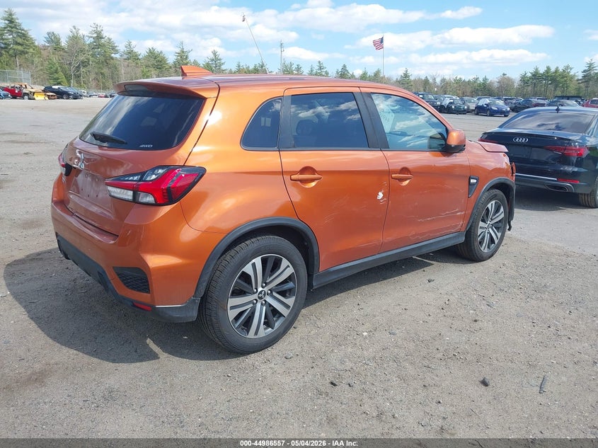 2020 Mitsubishi Outlander VIN JA4AR3AU5LU022371 IAAI salvage auction — FRONT & REAR, Salvage (Massachusetts), sold $4,050 on 2026-07-25 (photo 4)