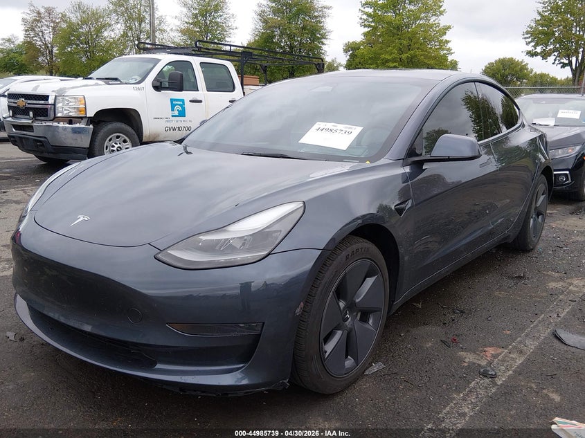 2023 Tesla Model 3 VIN 5YJ3E1EA3PF512451 IAAI salvage auction — REAR END, Salvage (New Jersey), sold $8,650 on 2026-07-16 (photo 2)