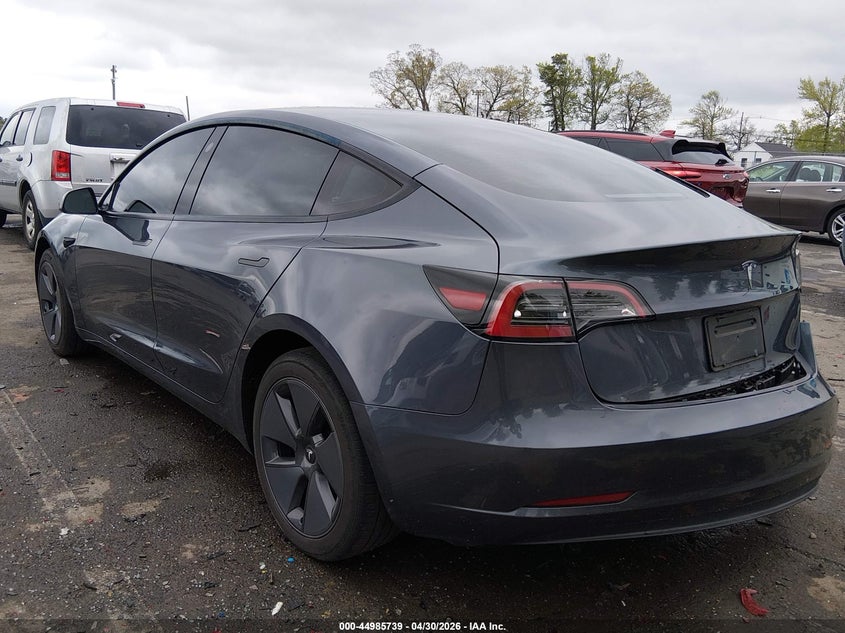 2023 Tesla Model 3 VIN 5YJ3E1EA3PF512451 IAAI salvage auction — REAR END, Salvage (New Jersey), sold $8,650 on 2026-07-16 (photo 3)