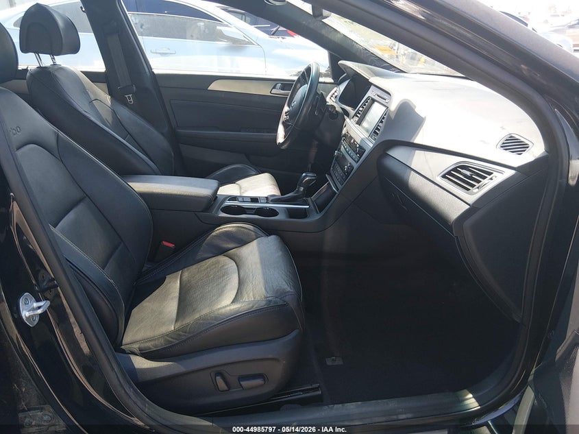 2015 Hyundai Sonata VIN 5NPE34AB8FH143570 IAAI salvage auction — LEFT SIDE, Wait Title, sold $1,450 on 2026-08-21 (photo 5)