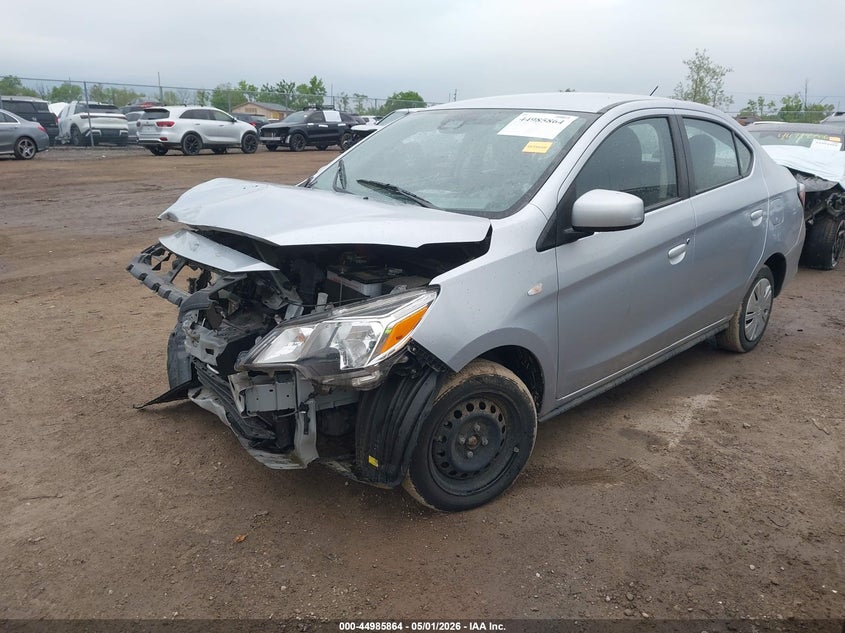 2023 Mitsubishi Mirage VIN ML32FUFJ1PHF04086 IAAI salvage auction — FRONT END, Salvage (Idaho), sold $1,550 on 2026-07-23 (photo 2)