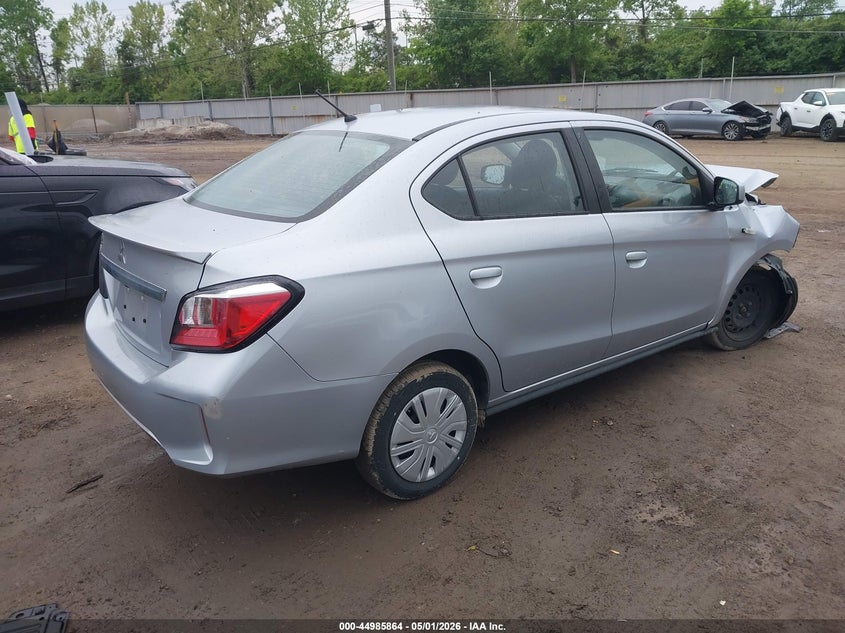 2023 Mitsubishi Mirage VIN ML32FUFJ1PHF04086 IAAI salvage auction — FRONT END, Salvage (Idaho), sold $1,550 on 2026-07-23 (photo 4)