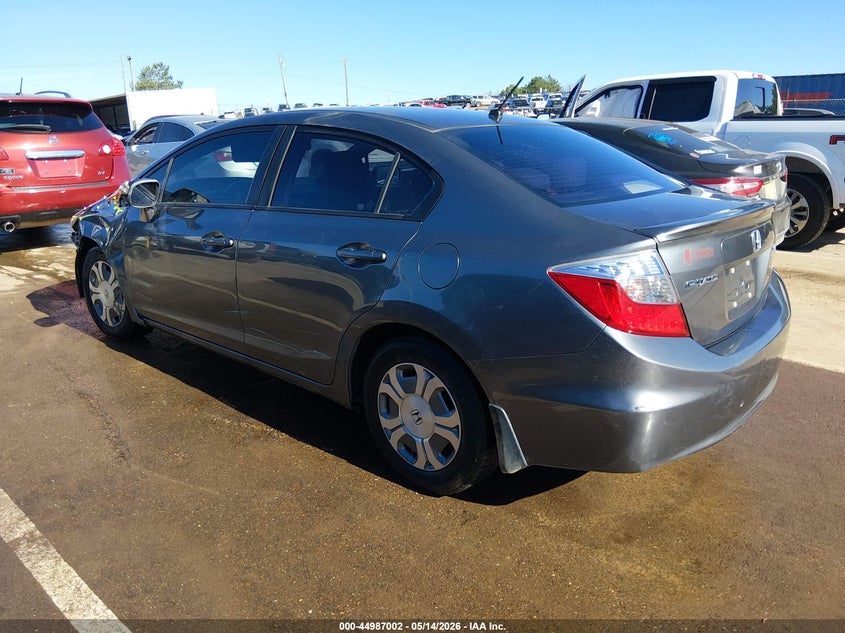 2012 Honda Civic VIN JHMFB4F37CS005698 IAAI salvage auction — FRONT END, Salvage (Mississippi), sold $450 on 2026-07-16 (photo 3)