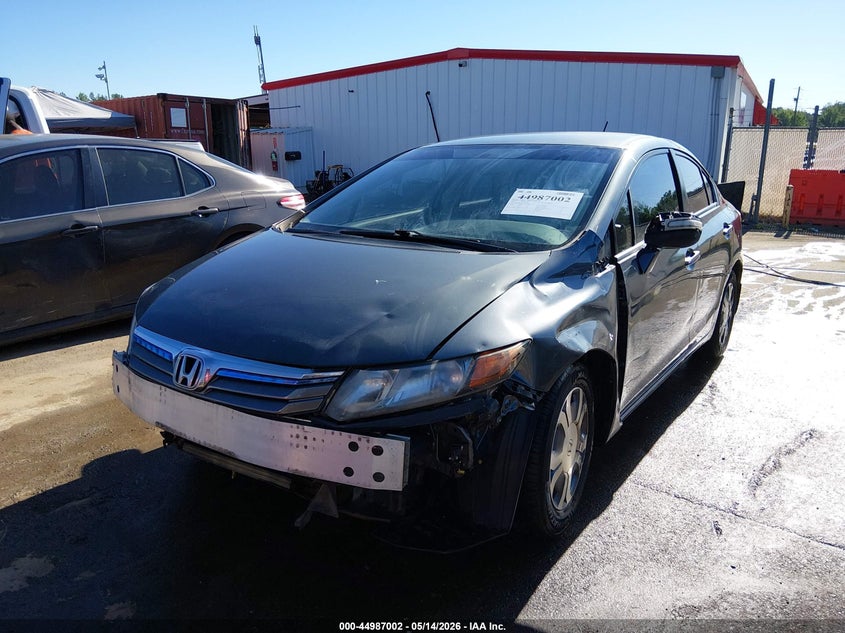 2012 Honda Civic VIN JHMFB4F37CS005698 IAAI salvage auction — FRONT END, Salvage (Mississippi), sold $450 on 2026-07-16 (photo 6)