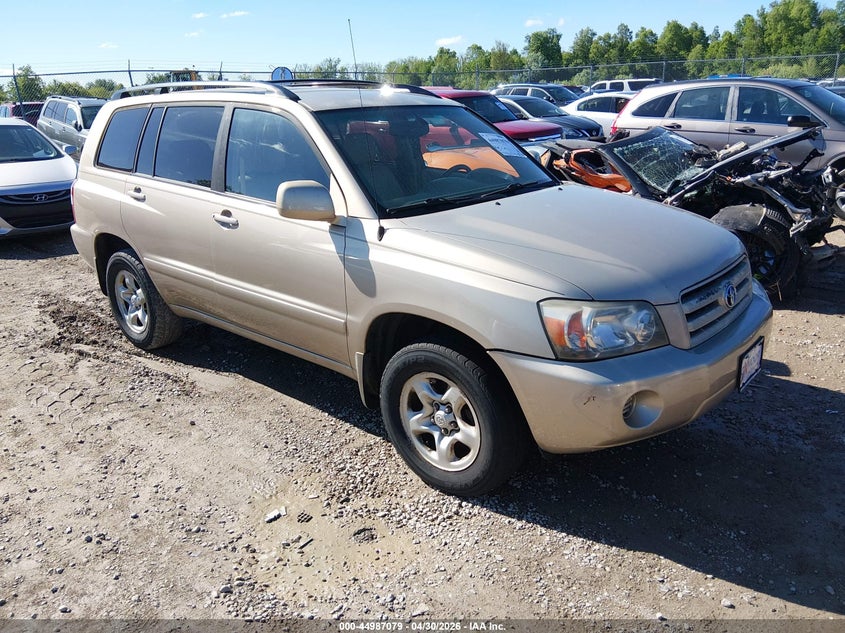 2005 Toyota Highlander VIN JTEHD21A650036997 IAAI salvage auction — NORMAL WEAR, Original (Kentucky), sold $800 on 2026-07-06 (photo 1)