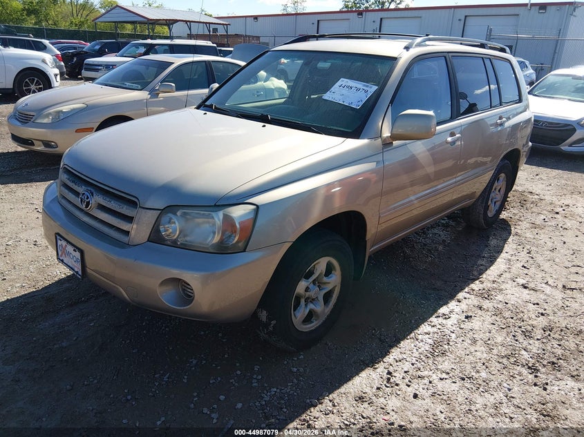 2005 Toyota Highlander VIN JTEHD21A650036997 IAAI salvage auction — NORMAL WEAR, Original (Kentucky), sold $800 on 2026-07-06 (photo 2)