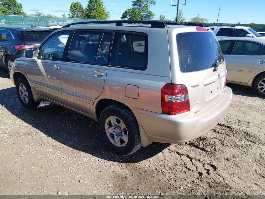 2005 Toyota Highlander VIN JTEHD21A650036997 IAAI salvage auction — NORMAL WEAR, Original (Kentucky), sold $800 on 2026-07-06 (photo 3)