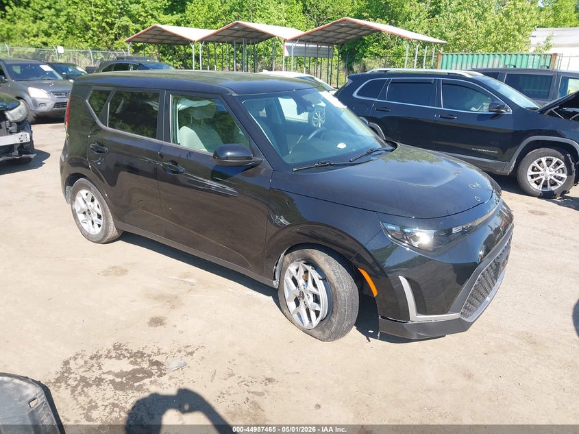 2023 Kia Soul VIN KNDJ23AU7P7896669 IAAI salvage auction — LEFT FRONT, Salvage - Greater Than 75% (Maryland), sold $4,975 on 2026-07-28 (photo 1)