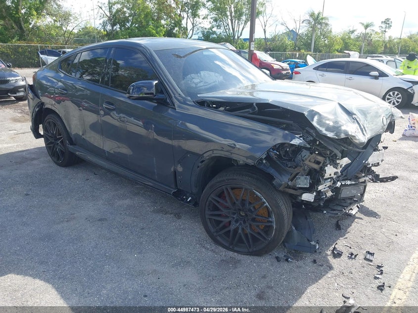 2025 BMW X6 m VIN 5YM23ET06S9X13483 IAAI salvage auction — FRONT & REAR, Salvage Title, sold $29,100 on 2026-07-06 (photo 1)
