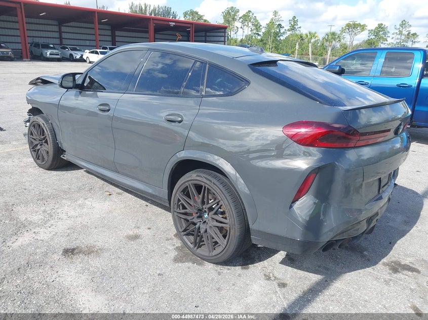2025 BMW X6 m VIN 5YM23ET06S9X13483 IAAI salvage auction — FRONT & REAR, Salvage Title, sold $29,100 on 2026-07-06 (photo 3)