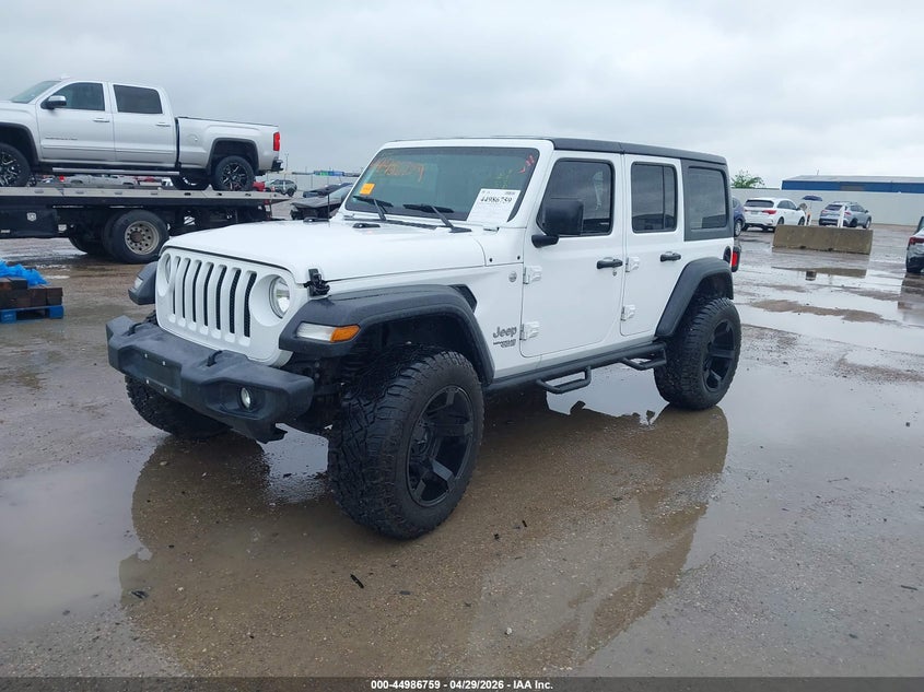2018 Jeep Wrangler / VIN 1C4HJXDG8JW141008 IAAI salvage auction — REAR END, Original (Texas), sold $10,100 on 2026-07-06 (photo 2)