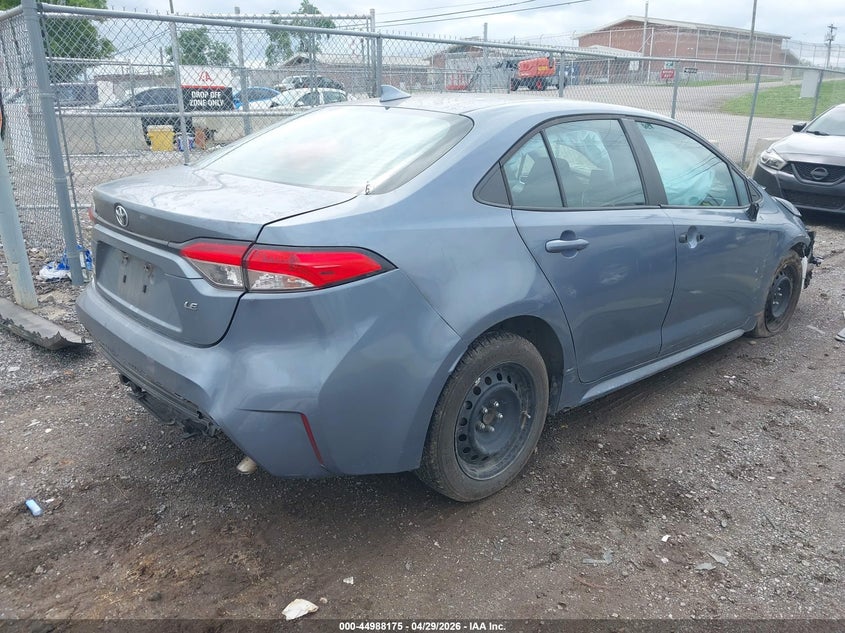 2020 Toyota Corolla VIN 5YFEPRAE9LP119952 IAAI salvage auction — FRONT & REAR, Salvage Title, sold $1,050 on 2026-07-23 (photo 4)