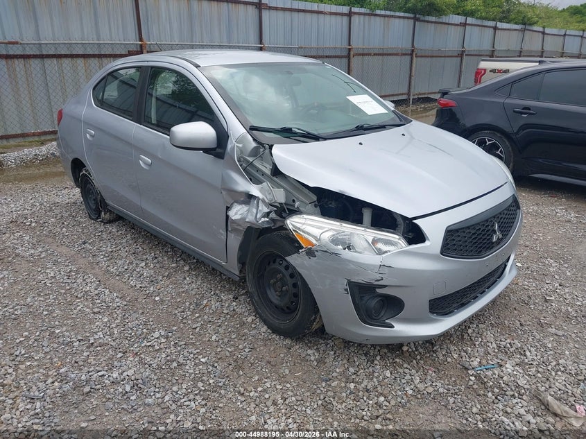 2020 Mitsubishi Mirage VIN ML32F3FJ5LHF09165 IAAI salvage auction — RIGHT FRONT, Salvage (Ohio), sold $375 on 2026-08-27 (photo 1)