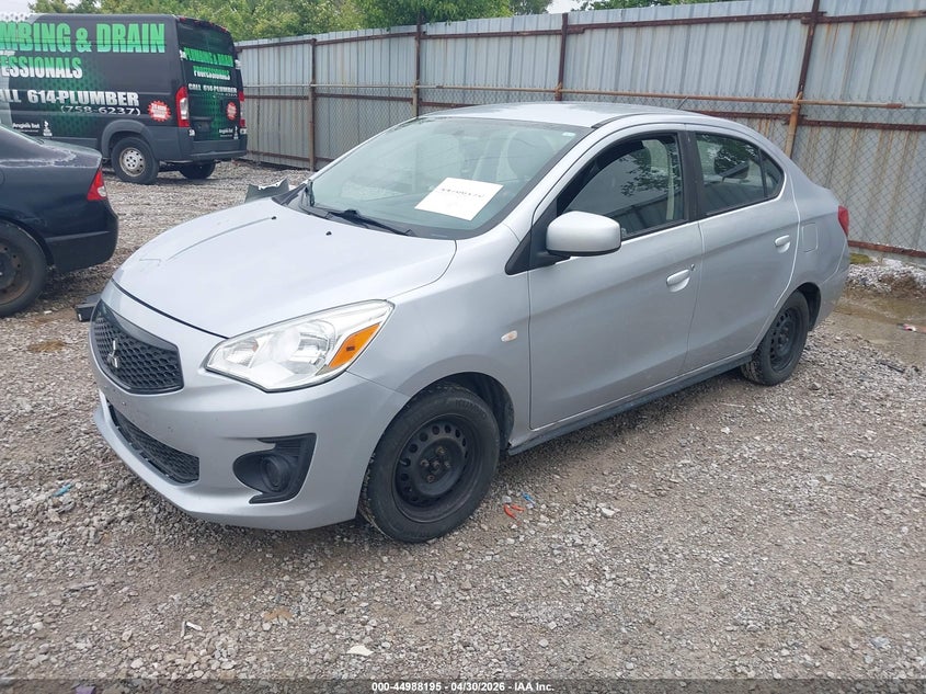 2020 Mitsubishi Mirage VIN ML32F3FJ5LHF09165 IAAI salvage auction — RIGHT FRONT, Salvage (Ohio), sold $375 on 2026-08-27 (photo 2)
