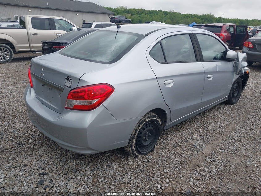 2020 Mitsubishi Mirage VIN ML32F3FJ5LHF09165 IAAI salvage auction — RIGHT FRONT, Salvage (Ohio), sold $375 on 2026-08-27 (photo 4)