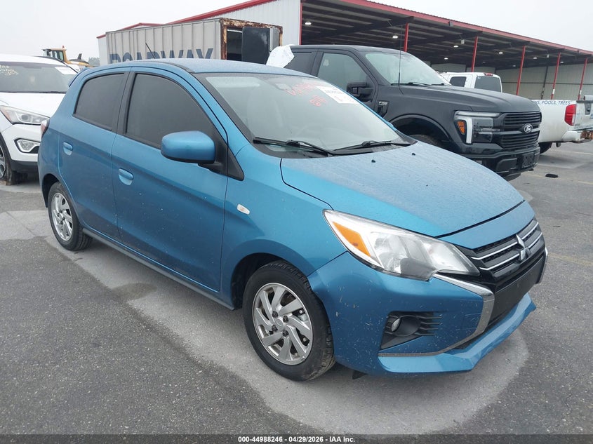 2024 Mitsubishi Mirage VIN ML32AUHJ8RH005216 IAAI salvage auction — REAR END, Original (Texas), sold $3,850 on 2026-07-30 (photo 1)