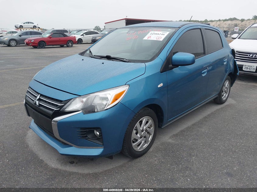2024 Mitsubishi Mirage VIN ML32AUHJ8RH005216 IAAI salvage auction — REAR END, Original (Texas), sold $3,850 on 2026-07-30 (photo 2)