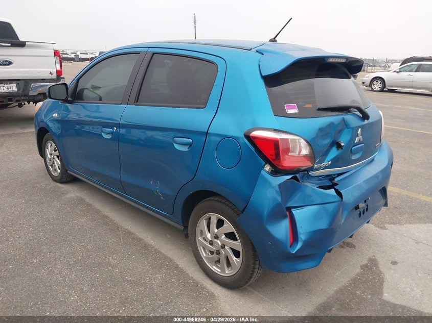 2024 Mitsubishi Mirage VIN ML32AUHJ8RH005216 IAAI salvage auction — REAR END, Original (Texas), sold $3,850 on 2026-07-30 (photo 3)