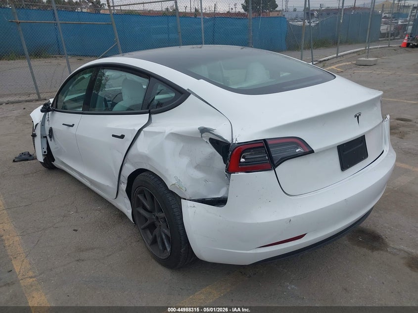 2023 Tesla Model 3 VIN 5YJ3E1EBXPF627590 IAAI salvage auction — FRONT END, Wait Title, sold $2,750 on 2026-07-08 (photo 3)