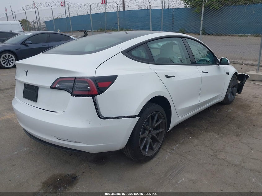 2023 Tesla Model 3 VIN 5YJ3E1EBXPF627590 IAAI salvage auction — FRONT END, Wait Title, sold $2,750 on 2026-07-08 (photo 4)