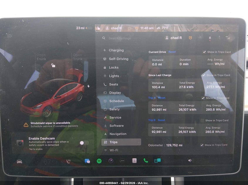 2018 Tesla Model 3 VIN 5YJ3E1EB9JF064247 IAAI salvage auction — LEFT FRONT, Salvage Title, sold $5,100 on 2026-08-22 (photo 7)