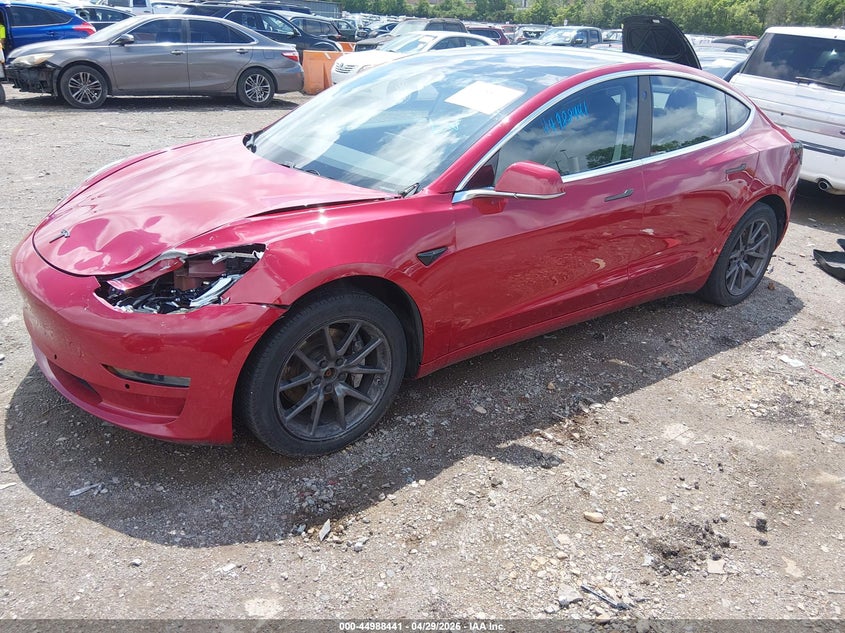 2018 Tesla Model 3 VIN 5YJ3E1EB9JF064247 IAAI salvage auction — LEFT FRONT, Salvage Title, sold $5,100 on 2026-08-22 (photo 2)